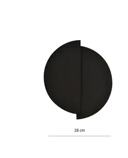 Nástěnná svítidla EMIBIG LIGHTING Nástěnné světlo Form 9, 28 cm x 32 cm, černá