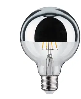 Stmívatelné LED žárovky Paulmann LED žárovka E27 827 6,5 W, zrcadlo hlavy stříbrná