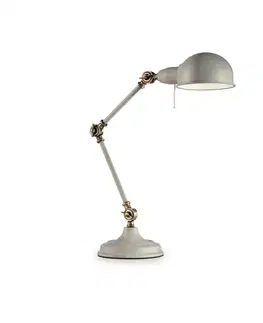 Stolní lampy do kanceláře Stolní lampa Ideal Lux Truman TL1 145204 šedá