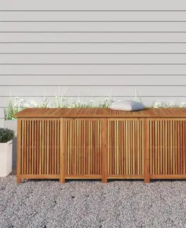 Zahradní úložné boxy Zahradní úložný box 200 x 80 x 75 cm masivní akáciové dřevo