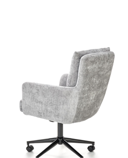 Kancelářské židle Čalouněné otočné křeslo VERMILLION, šedé