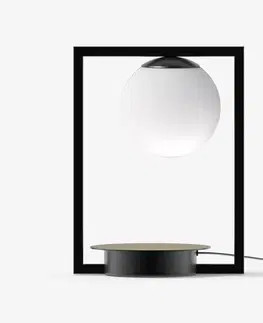 Designové stolní lampy LUCIS stolní svítidlo PALA 5,8W LED 4000K sklo černá opál LR.L2.P1.45M