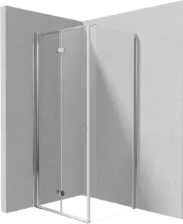 Sprchové kouty DEANTE/S Sprchový kout pevná stěna 100, skládací dveře 80 KTSX042P+KTS_030P KERRIA/0318