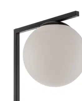 Stojací lampy ALDEX Stojací lampa Zac s kulatým stínidlem, černá