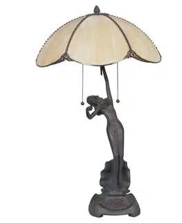 Svítidla Stolní lampa Tiffany Woman -  Ø 41*70 cm Clayre & Eef 5LL-5719