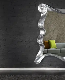 Luxusní a designová zrcadla Estila Designové nástěnné zrcadlo Alice stříbrné 160cm