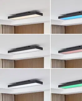 Stropní svítidla Lucande Lucande Leicy LED stropní RGB color flow 100cm