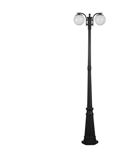 Zahradní lampy  Venkovní lampa 2xE27/60W/230V IP44 199 cm černá 