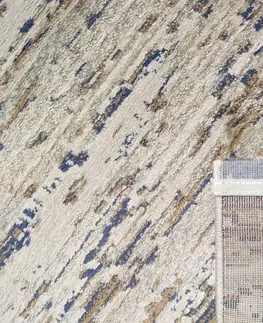 Moderní koberce Designový koberec s melírováním hnědé béžové a modré fabry Šířka: 200 cm | Délka: 290 cm