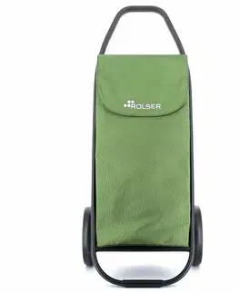 Nákupní tašky a košíky Rolser Nákupní taška na kolečkách Com MF 8 Black Tube, zelená