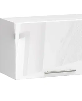 Kuchyňské dolní skříňky Ak furniture Závěsná kuchyňská skříňka Olivie W 60 cm bílá lesk