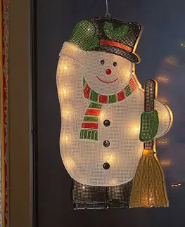 Vánoční osvětlení do oken Konstsmide Christmas Pro interiér - Led okenní silueta sněhulák