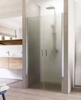 Sprchové kouty MEREO Sprchové dveře, Lima, dvoukřídlé, lítací, 80x190 cm, chrom ALU, sklo Point CK80512K