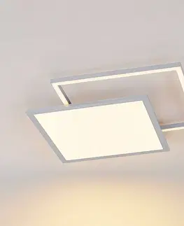 Stropní svítidla Lucande Lucande Senan LED stropní svítidlo, čtverec, CCT