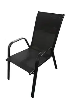 Zahradní židle a křesla DEOKORK Zahradní křeslo GLORIA (černá)