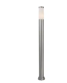 Venkovni stojaci lampy Moderní venkovní lampová tyč z oceli 110 cm IP44 - Rox