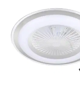 Domácí ventilátory Brilagi Brilagi - LED Stmívatelné svítidlo s látorem RONDA LED/48W/230V stříbrná+DO 