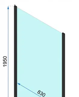 Sprchové kouty Sprchový kout Rea Rapid Slide, velikost 120x90