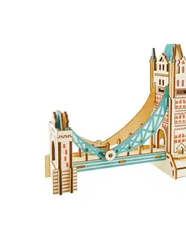 Hračky puzzle RAPPA - Woodcraft Dřevěné 3D puzzle Tower Bridge