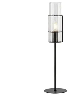 Lampy Markslöjd Markslöjd 108555 - Stolní lampa TUBO 1xE14/40W/230V 50 cm černá/čirá 