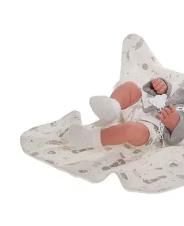 Hračky panenky ANTONIO JUAN - 50083 PIPO - realistické miminko s celovinylová tělem