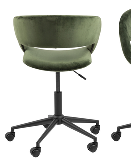 Kancelářská křesla Dkton Designová kancelářská židle Natania lesní zelená