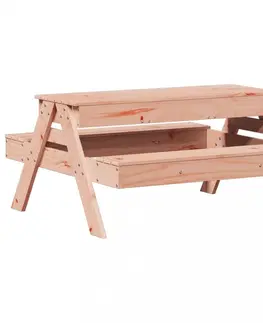 Zahradní stolky Dětský piknikový stůl s pískovištěm masivní dřevo douglasky