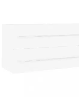 Koupelnové skříňky Skříňka pod umyvadlo 100 cm Dekorhome Dub sonoma / bílá
