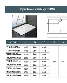 Sprchové vaničky H K Sprchový kout DIAMOND 110x70 cm L/P varianta včetně sprchové vaničky z litého mramoru SE- DIAMOND11070/THOR-11070