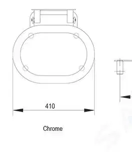 Koupelnové baterie RAVAK Ovo Chrome Sprchové sedátko 410x375 mm, nerez/bílá B8F0000029