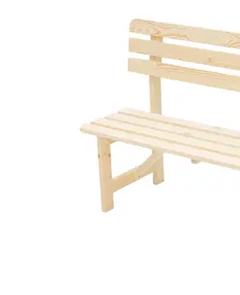 Zahradní lavice DEOKORK Masivní dřevěná zahradní lavice z borovice dřevo 22 mm