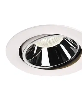 LED podhledová svítidla SLV BIG WHITE NUMINOS MOVE DL XL vnitřní LED zápustné stropní svítidlo bílá/chrom 4000 K 20° otočné a výkyvné 1003759