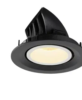 LED podhledová svítidla SLV BIG WHITE NUMINOS GIMBLE M zápustné stropní svítidlo černé/bílé 3000 K 40° 1005943