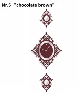 Nástěnné hodiny Černé nástěnné hodiny do ložnice