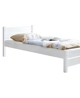 Jednolůžkové postele Posteľ Z Masívu Bora - 100x200cm