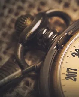 Samolepící tapety Samolepící fototapeta vintage kapesní hodinky