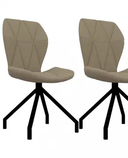 Židle Jídelní židle 2 ks umělá kůže Dekorhome Vínová