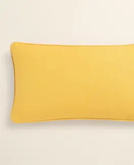 Dekorační povlaky na polštáře Elegantní povlak na polštář v hořčicově žluté barvě 30 x 50 cm