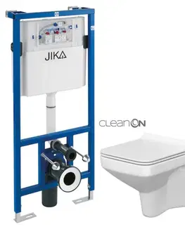 WC sedátka předstěnový instalační systém bez tlačítka + WC CERSANIT CLEANON COMO + SEDÁTKO H895652 X CO1