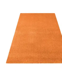 Chlupaté koberce Jednobarevný koberec oranžové barvy Šířka: 200 cm | Délka: 300 cm