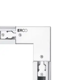Svítidla pro 3fázový kolejnicový systém ERCO ERCO 3fázová rohová spojka ochranný vodič, bílá