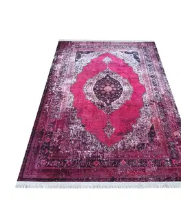 Vintage koberce Růžový orientální koberec ve vintage stylu Šířka: 80 cm | Délka: 150 cm