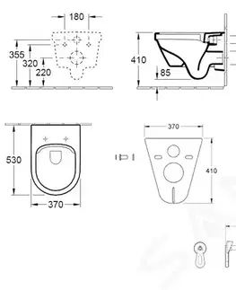 Záchody GROHE Rapid SL Set předstěnové instalace, klozetu a sedátka Villeroy & Boch, tlačítka Skate Cosmopolitan, chrom 38528SET-KB
