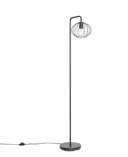 Stojaci lampy Designová stojací lampa černá 23 cm - Margarita