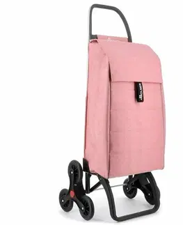 Nákupní tašky a košíky Rolser Nákupní taška na kolečkách Jolie Tweed RD6-2, korálová