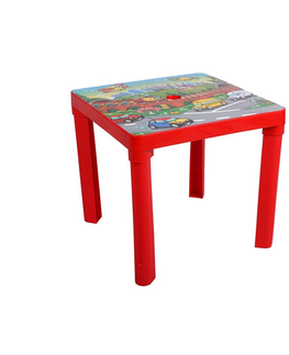 Jídelní stoly Dětský zahradní stůl LARRY, červený