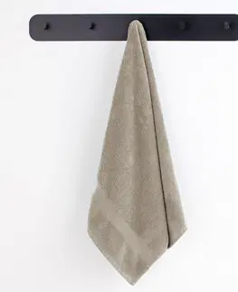 Ručníky Bavlněný ručník DecoKing Marina béžový, velikost 70x140