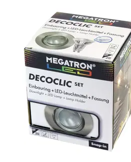 Bodovky 230V MEGATRON LED spot Decoclic Set GU10 4,5 W, železo