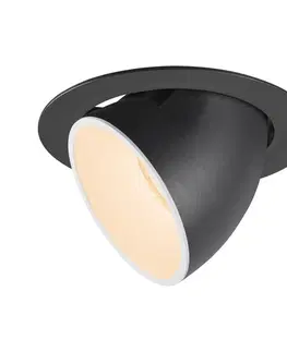 LED podhledová svítidla SLV BIG WHITE NUMINOS GIMBLE XL zápustné stropní svítidlo černé/bílé 2700 K 55° 1006036
