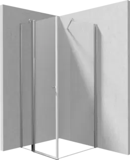 Sprchové kouty DEANTE/S Sprchový kout výklopné 100 pevná stěna 100 KTSU043P+KTS_030P KERRIA/0336